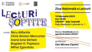 „Lecturi Șoptite”, un performance pro lectură, cu autori, de Ziua Națională a Lecturii