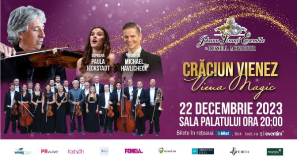 Concertul “Crăciun Vienez - Viena Magic” pe scena Sălii Palatului